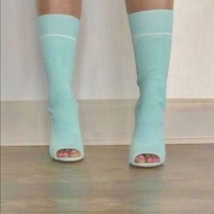 Mint/Olive Sock Boot